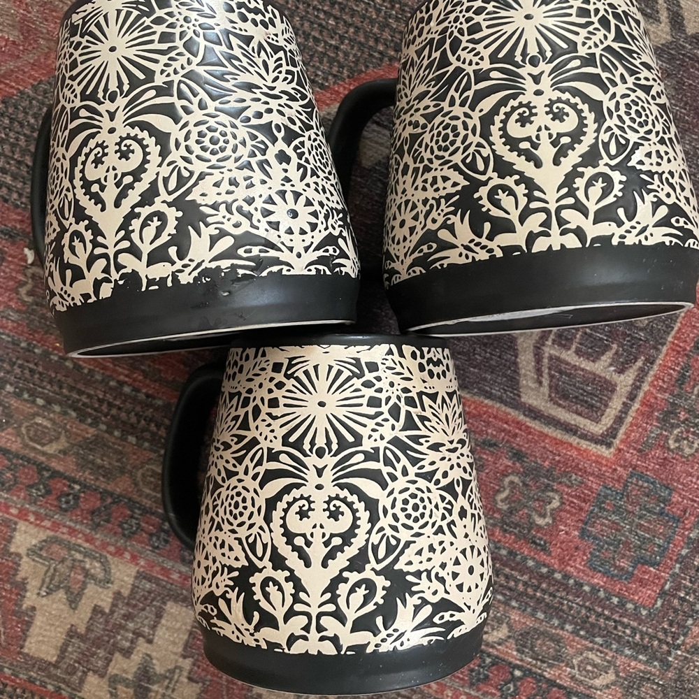 Opalhouse stenciled mugs